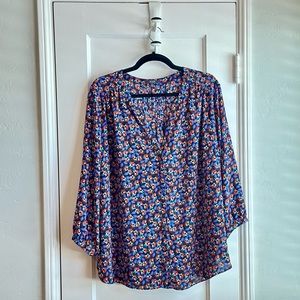 NYDJ Pintuck Blouse in Plus Size 1X - Great Condition - Gently Worn